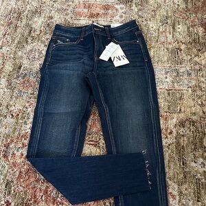 Zara Women's Deep Indigo Skinny Jeans NWT